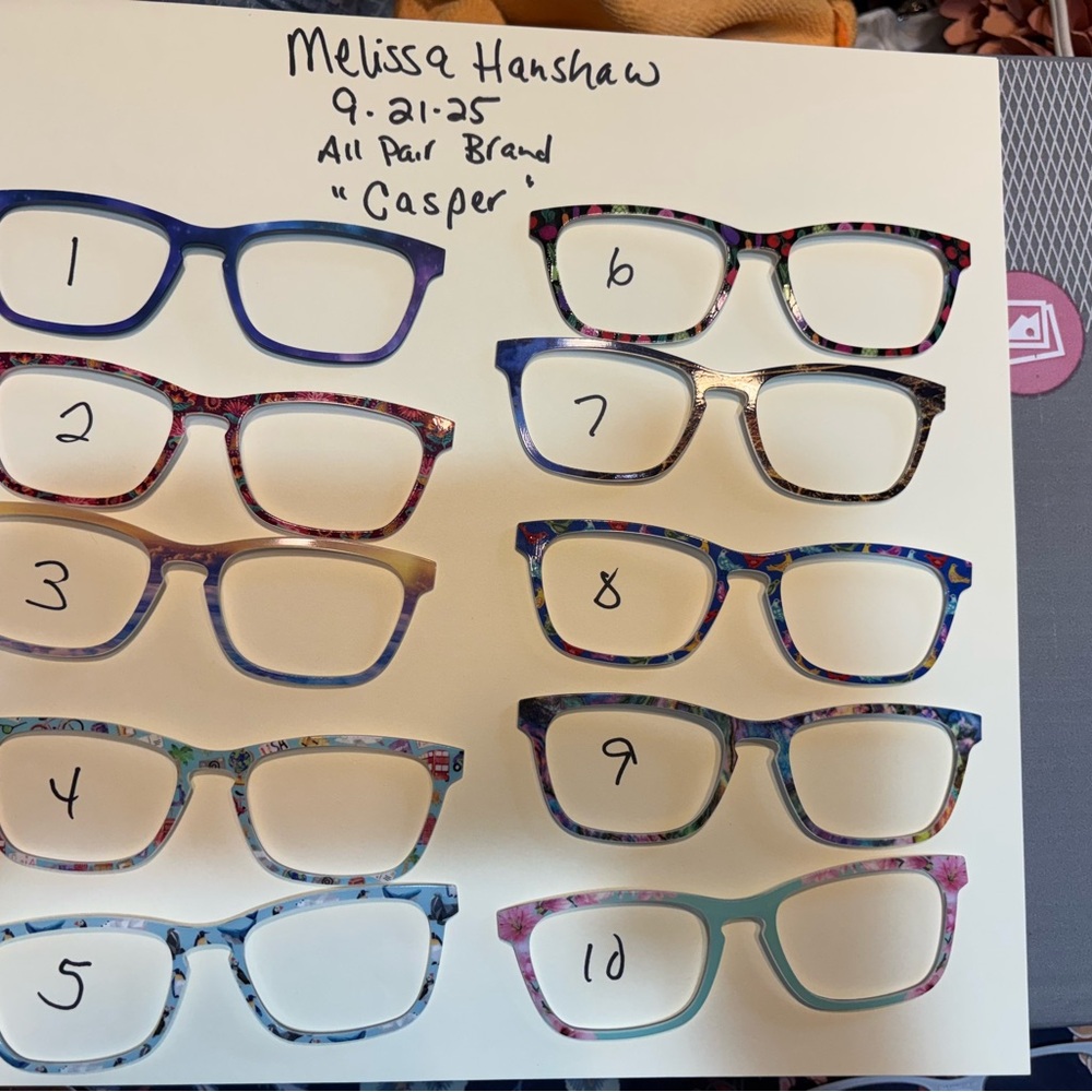 Pair eyewear The Casper toppers, set of 12